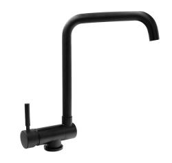 Serenidade Graniteland Misturador de Cozinha Preto com Bica Dobrável 1208969533