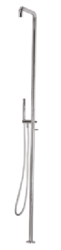Waterevolution Flow coluna de duche com misturador e chuveiro de mão Gun Metal T147GME