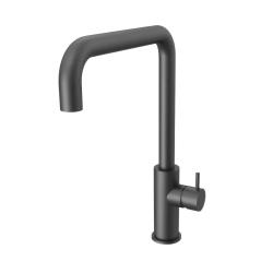 Mistura de cozinha Waterevolution Flow com bica giratória angular em metal gun T158HGME