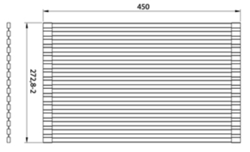 Ausmann Turt Cromo Tapete enrolável para sobre e dentro do lava-loiça 28x45 cm 1208969723