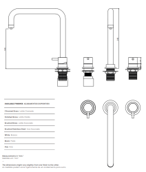 Waterevolution Flow torneira de cozinha angular de 3 furos com bica giratória e conexão para água filtrada branca T152HBR