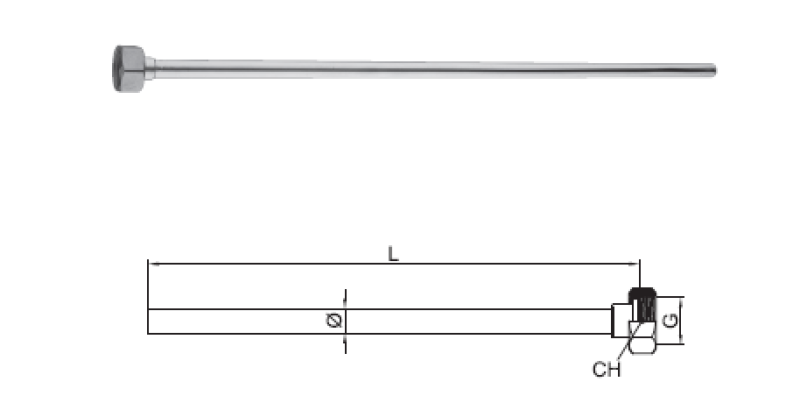 PB Connection Pipe Pipe for Tap bronze 1208969838