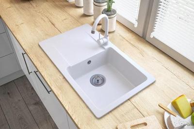 Graniteland Liri Granito Pia branca com área de escorrimento 765x448 mm 1208969990
