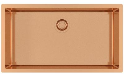 Ausmann Mosel pia grande de cobre em aço inoxidável - cobre PVD 74x40 universal 1208970018