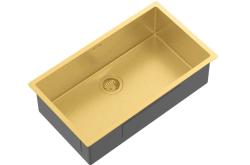 Ausmann Mosel pia grande dourada de aço inoxidável - PVD ouro 74x40 universal 1208970023
