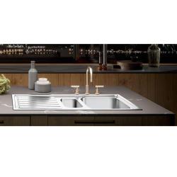 Banka Centurio 100-50 Pia de Aço Inoxidável de Sobrepor 100x50cm com Escorredor 1208970030