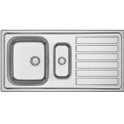 Banka Centurio 100-15 Aço Inoxidável 1,5 Pia de Encaixe 100 x 50cm com Escorredor 1208970035