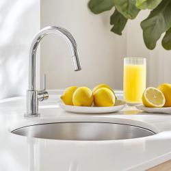 Fregadeira Redonda em Aço Inoxidável Banka U18380 45 cm para Montagem Inferior 1208970056