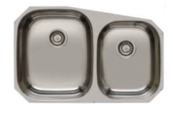 Banka Princess Aço Inoxidável Dupla Pia de Embutir 750x475 mm 1208970067