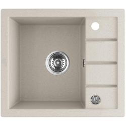 Aquadesign Somerset Pia de Sobrepor em Granito Areia Bege com Pequena Área de Escorrimento 570 x 495 mm 1208970083
