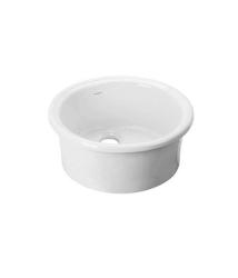 Ausmann Ceramic Brook lavatório redondo de cerâmica branco de sobrepor 1208970092.