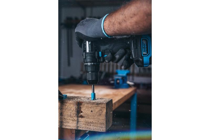 HÖGERT potente parafusadeira sem fio 18V para madeira e metal.