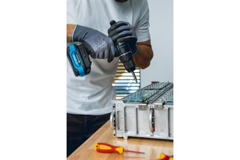 HÖGERT potente parafusadeira sem fio 18V para madeira e metal.