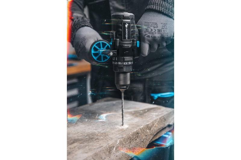 Högert potente furadeira de impacto sem fio, sem escovas, 18V.