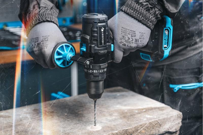 Högert potente furadeira de impacto sem fio, sem escovas, 18V.