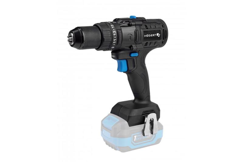 Högert potente furadeira de impacto sem fio, sem escovas, 18V.