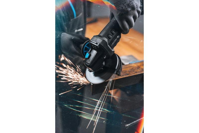 HÖGERT Rebarbadora sem fio com interruptor de pala, 125MM, 18V - Conjunto (bateria, carregador, acessórios)