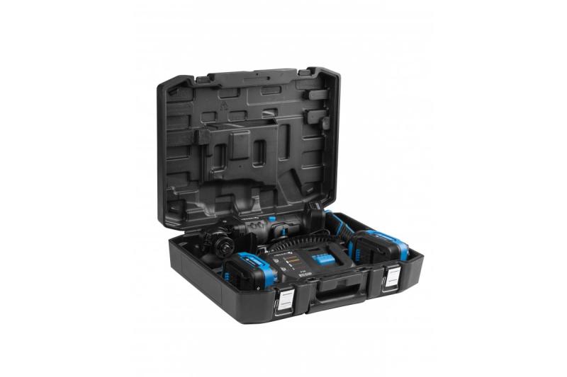 HÖGERT Rebarbadora sem fio com interruptor de pala, 125MM, 18V - Conjunto (bateria, carregador, acessórios)
