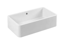 Ausmann Ceramic Mira Pia de Cerâmica Branca - Embutir e Semi-embutir 795 x 460 mm 1208970515