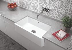 Ausmann Ceramic Mira Pia de Cerâmica Branca - Embutir e Semi-embutir 795 x 460 mm 1208970515