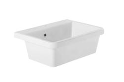 Ausmann Ceramic Frost Pia de Cerâmica Branca - Sobrepor 660 x 506 mm com bancada para torneira 1208970517