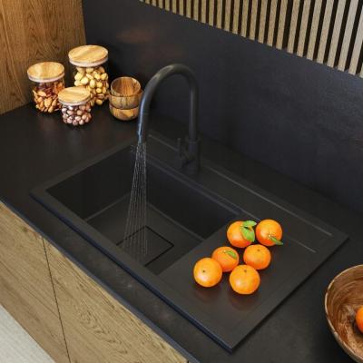Graniteland Seta Pia de Granito Preto de superfície 80x50 cm 1208970624