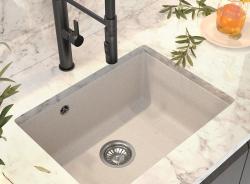 Graniteland Solo Pia de Embutir de Granito Bege Areia 535x400 mm com Válvula de Aço Inoxidável 1208970636