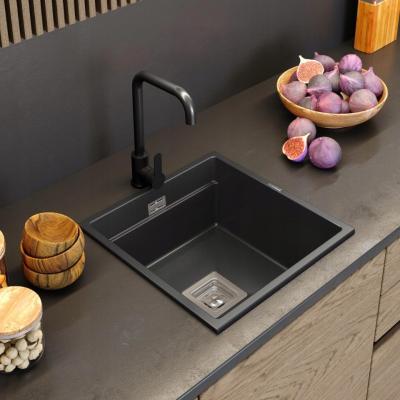 Graniteland Stellar Torneira de Cozinha Preta com Bica Giratória 1208970671