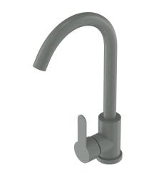 Graniteland Veritas Torneira de cozinha cinza com bico giratório 1208970678