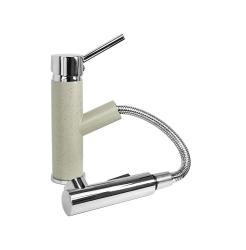 Graniteland Ceres Torneira de Cozinha Bege Areia com Bico Retrátil e Ducha Manual de Dupla Função 1208970708