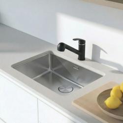 Graniteland Rhea Misturador de Cozinha Preto com Bica Retrátil e Ducha Manual de Dupla Função 1208970711