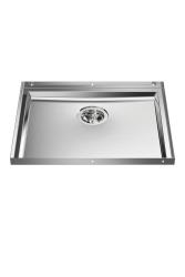 Foster Phantom Base Placa Inferior de Aço Inoxidável Worktop Pia 50x40cm para Embutir em Cerâmica, Pedra Natural e Superfícies Sólidas com Espessura de 20mm 1208970717