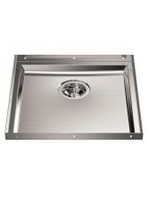 Foster Phantom Base RVS Bodemplaat Worktop Spoelbak 40x40cm para Embutir em Cerâmica, Pedra Natural e Superfície Sólida espessura 20mm 1208970718.