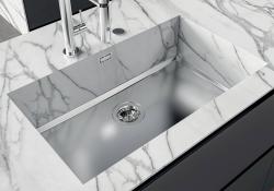 Foster Phantom Base RVS Bodemplaat Worktop Spoelbak 40x40cm para Embutir em Cerâmica, Pedra Natural e Superfície Sólida espessura 20mm 1208970718.