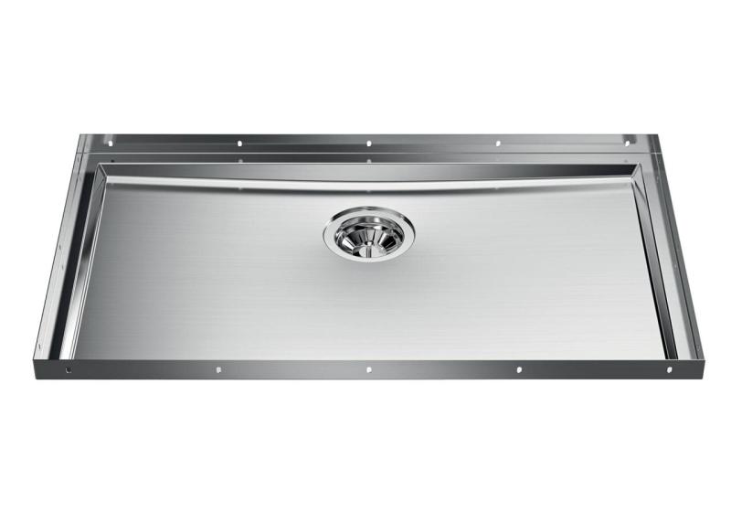 Foster Phantom Base Stainless Steel Base Plate Worktop Sink 71x40cm for Installation in Ceramic, Natural Stone, and Solid Surface, thickness 12mm 1208970721