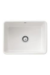 Ausmann Ceramic Mira Pia Cerâmica Branca - Instalação Inferior e Semi-encaixe 590 x 458 mm com Válvula de Aço Inoxidável 1208970733