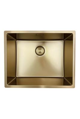 Pure.Sink Prestige Conjunto combinado Pia dourada 50x40 cm com Torneira de cozinha dourada 1208970764