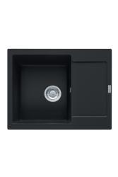 Franke Maris MRG 611-62 Fragranite Matte Preto Pia 62 x 50 cm Montagem com Área de Escorrimento 114.0628.964