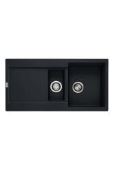 Franke Maris MRG 651 Fragranite Matte Preto 1,5 Pia 97 x 50 cm Embutida com Área de Escorrimento 114.0628.993