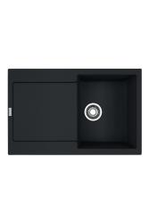 Franke Maris MRG 611-78 Fragranite Preto Fosco Pia 78 x 50 cm Montagem com Área de Escorrimento 114.0628.968