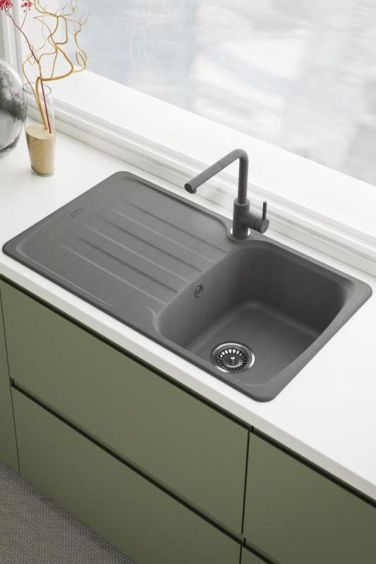 Franke Lina L Kitchen Faucet Coffee Cream with Retractable Spout 115.0728.488