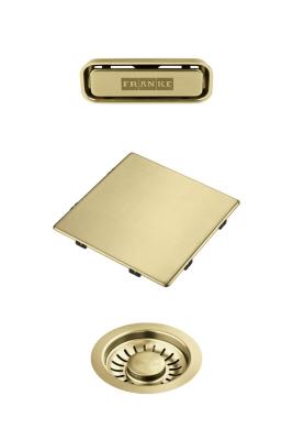 Franke Kubus 2.0 conjunto de cores Conjunto de drenagem Ouro 1208970836