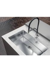 Pia Foster Phantom Slimline em aço inoxidável 71x40cm para instalação em bancadas de cerâmica 1208971121