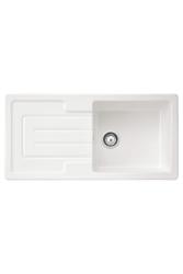Ausmann Ceramic Sylva Pia Cerâmica Branca de Montagem com Área de Escorrimento 1000 x 500 mm 1208971124