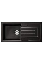 Ausmann Ceramic Sylva Pia Cerâmica Preta com Área de Escorrimento 1000 x 500 mm 1208971125