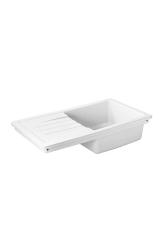 Ausmann Ceramic Sylva Pia Cerâmica Branca com Área de Escorrimento 857 x 500 mm 1208971128