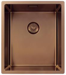 Pure.Sink Exclusivo Cobre pia 34x40 cm raio de 10mm embutido, nivelado e sobreposto PEX3440-62