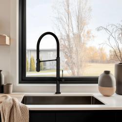 Pure.Sink Exclusivo Gun metal pia 50x40 cm 10mm raio de submontagem, montagem plana e sobreposição PEX5040-61