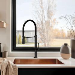 Pure.Sink Exclusivo Bacia de cobre 50x40 cm raio de 10mm submontagem, montagem plana e montagem em superfície PEX5040-62