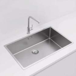 Pure.Sink Exclusivo grande pia de aço inoxidável 70x40 cm raio de 10mm para embutir, nivelar e sobrepor PEX7040-02